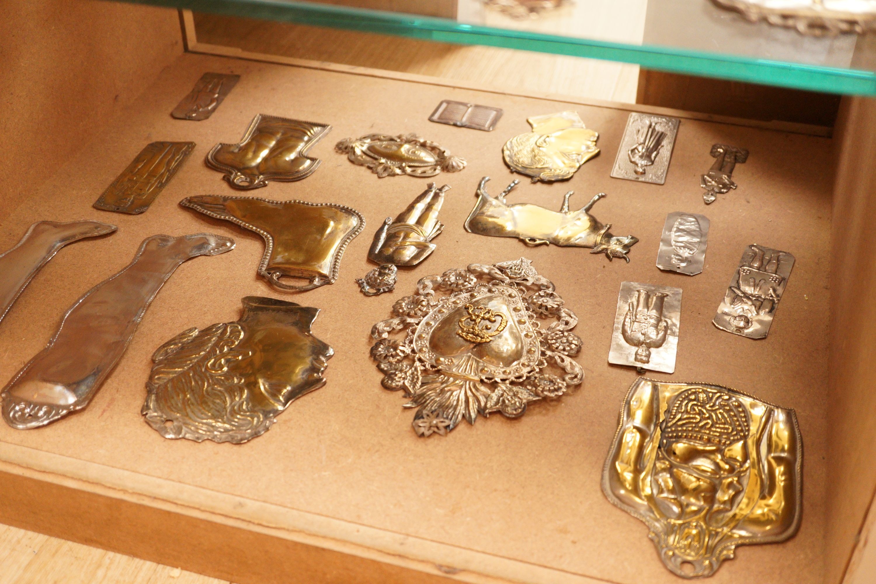 A large collection of Greek / Italian metal appliques
